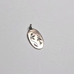 Sterling Silver Floral Cutout Pendant